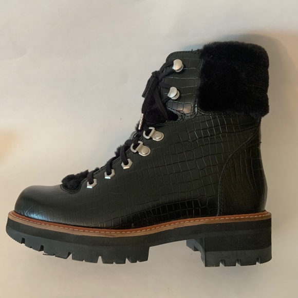 Clarks ORIANNA HIKER Black Leather Lace Up Hiking Winter Boots Ankle Booties 9.5 - Picture 13 of 16